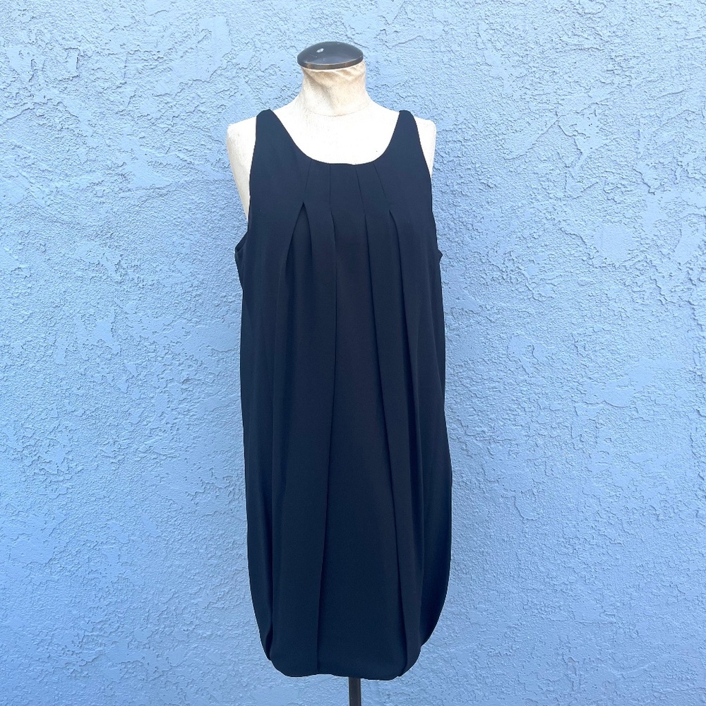 Black Bubble Dress size 12 LBD minimalist